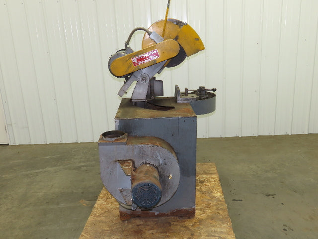 Everett 16-MIT Cut Off Abrasive Metal Saw 16" Blade Exhaust Blower 10Hp 3210RPM