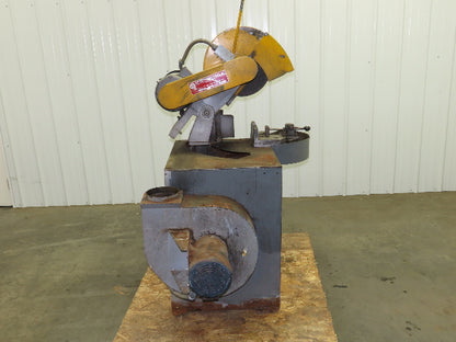 Everett 16-MIT Cut Off Abrasive Metal Saw 16" Blade Exhaust Blower 10Hp 3210RPM