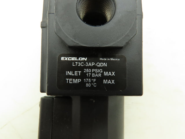 Norgren L73C-3AP-QDN Lubricator 250 PSIG 17 Bar Manual Drain 3/8" NPT