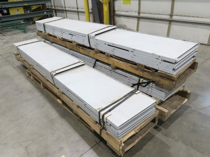 Roach 1096MC Incline Roller Conveyor Side Guard Rail Skirting 18"x 54'
