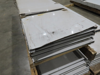 Roach 1096MC Incline Roller Conveyor Side Guard Rail Skirting 18"x 54'
