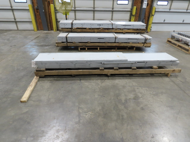 Roach 1096MC Incline Roller Conveyor Side Guard Rail Skirting 18"x 54'