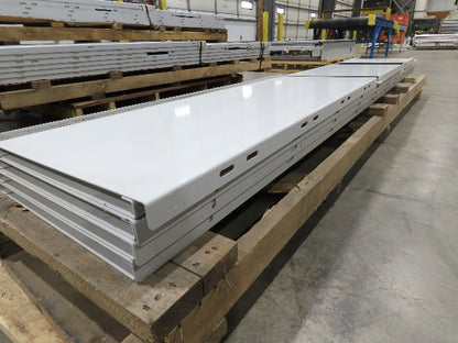 Roach 1096MC Incline Roller Conveyor Side Guard Rail Skirting 18"x 54'
