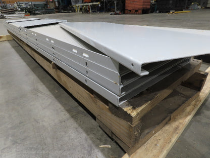 Roach 1096MC Incline Roller Conveyor Side Guard Rail Skirting 18"x 54'