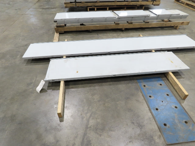 Roach 1096MC Incline Roller Conveyor Side Guard Rail Skirting 18"x 54'