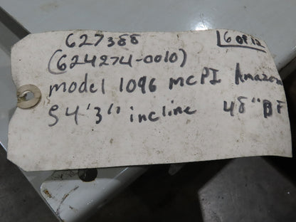 Roach 1096MC Incline Roller Conveyor Side Guard Rail Skirting 18"x 54'