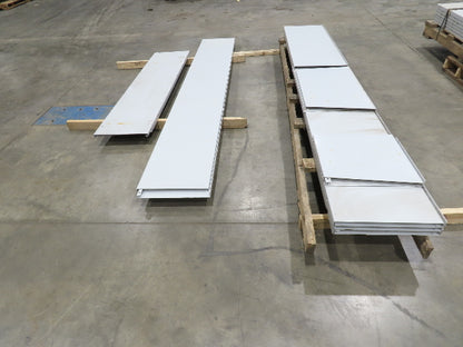 Roach 1096MC Incline Roller Conveyor Side Guard Rail Skirting 18"x 54'
