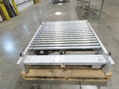 Roach 48"x 5' Modular Powered Roller Conveyor Section 130VDC O-Ring Belt Drive