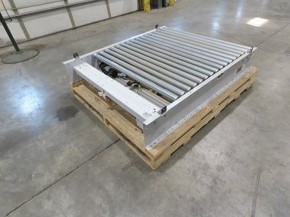 Roach 48"x 5' Modular Powered Roller Conveyor Section 130VDC O-Ring Belt Drive