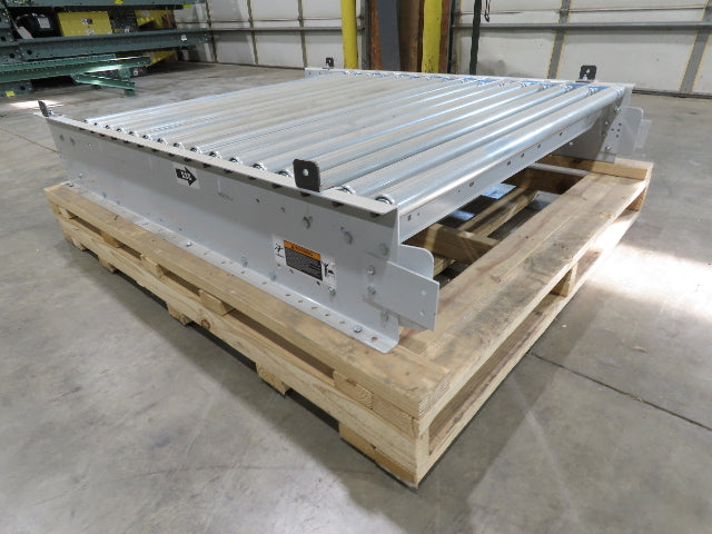 Roach 48"x 5' Modular Powered Roller Conveyor Section 130VDC O-Ring Belt Drive
