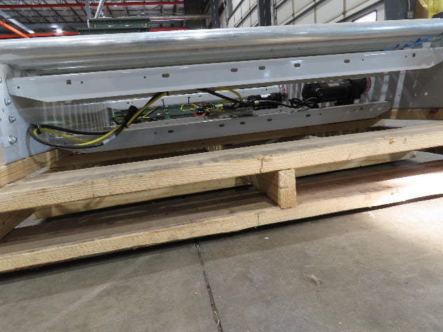 Roach 48"x 5' Modular Powered Roller Conveyor Section 130VDC O-Ring Belt Drive