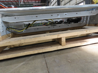 Roach 48"x 5' Modular Powered Roller Conveyor Section 130VDC O-Ring Belt Drive