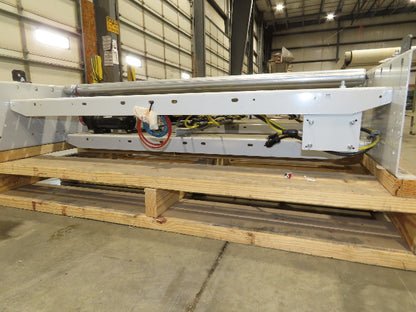Roach 48"x 5' Modular Powered Roller Conveyor Section 130VDC O-Ring Belt Drive