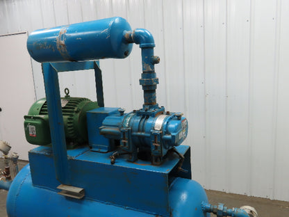 Tuthill 3204-81L3 Vacuum Pump Rotary Lobe Blower 10Hp 230/460V Motor 50 Gal Tank
