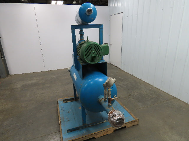Tuthill 3204-81L3 Vacuum Pump Rotary Lobe Blower 10Hp 230/460V Motor 50 Gal Tank