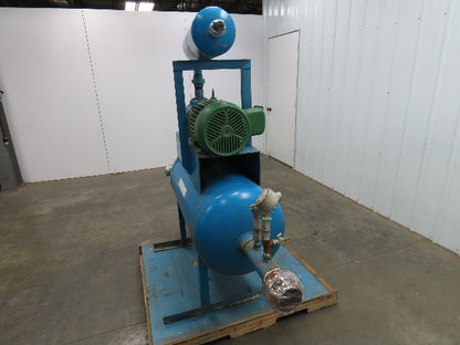 Tuthill 3204-81L3 Vacuum Pump Rotary Lobe Blower 10Hp 230/460V Motor 50 Gal Tank