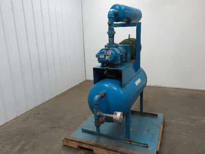 Tuthill 3204-81L3 Vacuum Pump Rotary Lobe Blower 10Hp 230/460V Motor 50 Gal Tank