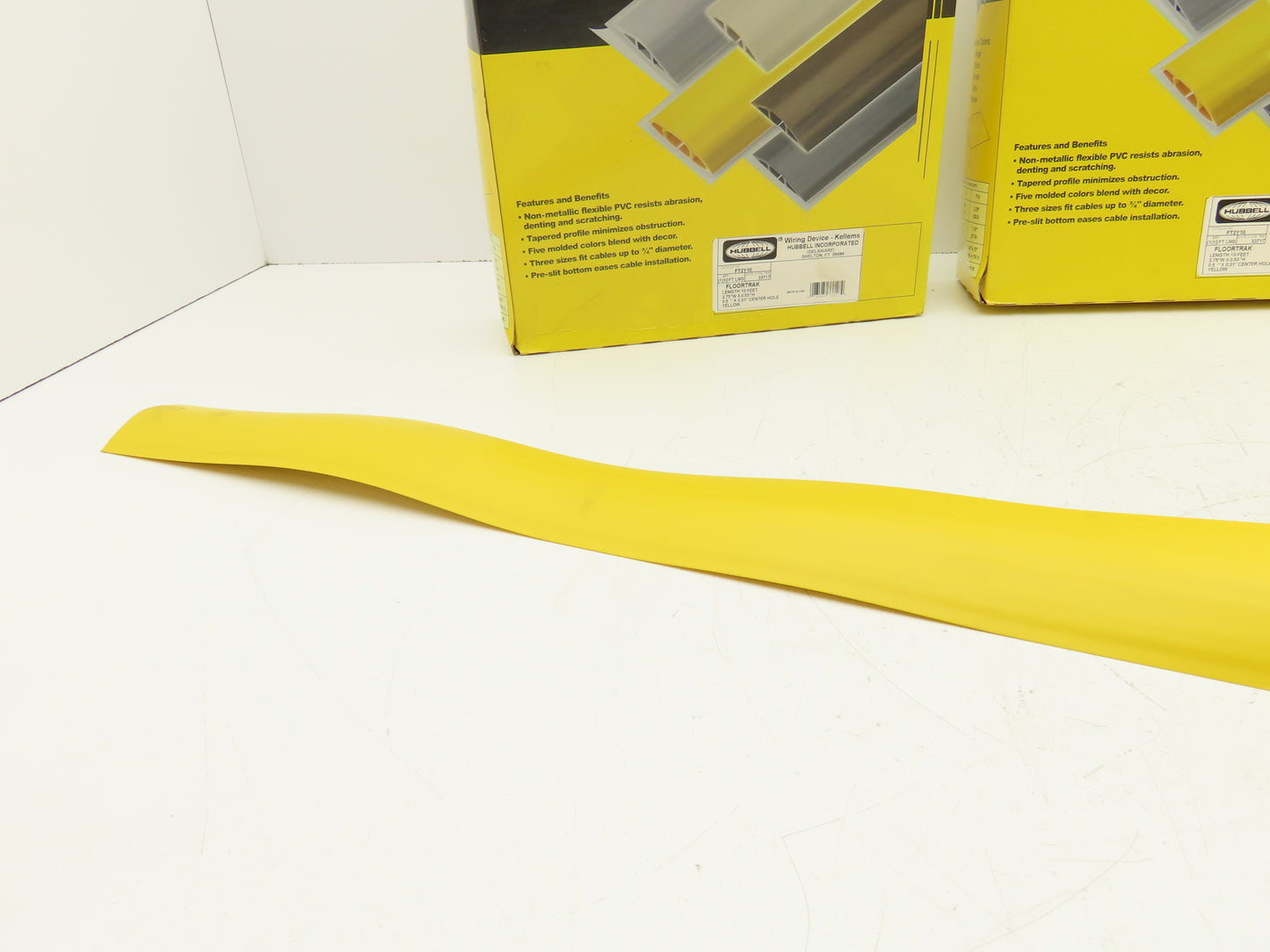 Hubbell FT2Y10 Cable Protector 1 Channel Yellow 10' Lot of 3