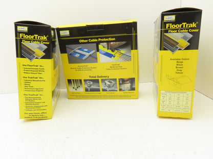 Hubbell FT2Y10 Cable Protector 1 Channel Yellow 10' Lot of 3