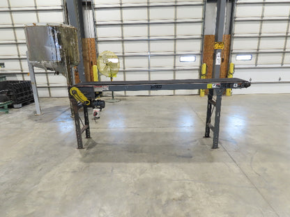 Titan 20"x 10' Slider Bed Conveyor 16" Belt .5Hp 460V 3PH End Drive 50 FPM