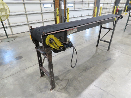 Titan 20"x 10' Slider Bed Conveyor 16" Belt .5Hp 460V 3PH End Drive 50 FPM