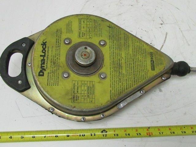 Rose Dyna-Lock 506204 Self-Retracting 50' Galv. Wire Rope Lanyard Lifeline