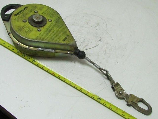 Rose Dyna-Lock 506204 Self-Retracting 50' Galv. Wire Rope Lanyard Lifeline