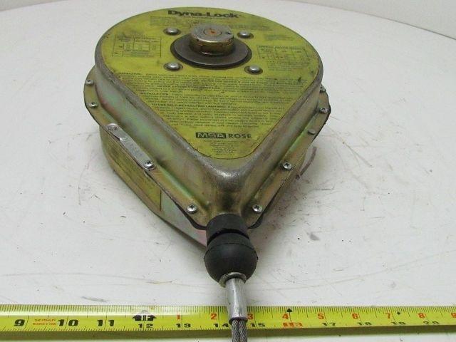 Rose Dyna-Lock 506204 Self-Retracting 50' Galv. Wire Rope Lanyard Lifeline