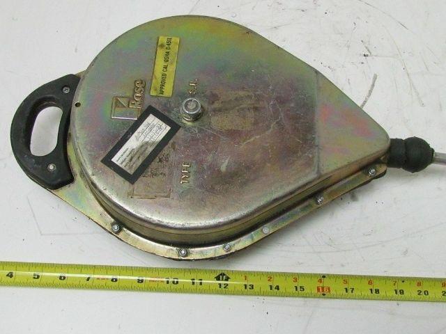 Rose Dyna-Lock 506204 Self-Retracting 50' Galv. Wire Rope Lanyard Lifeline