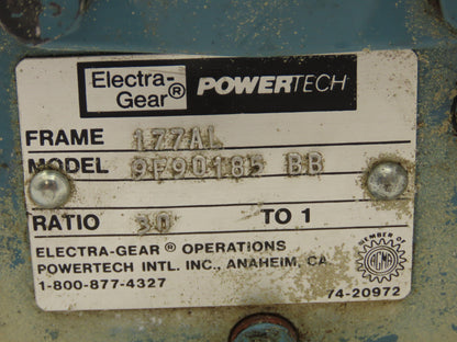 Electra Gear 177AL Powertech Aluminum Gearbox 30:1 Speed Reducer 58 RPM LH 56C