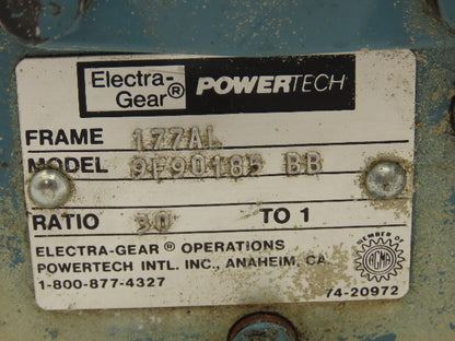 Electra Gear 177AL Powertech Aluminum Gearbox 30:1 Speed Reducer 58 RPM LH 56C