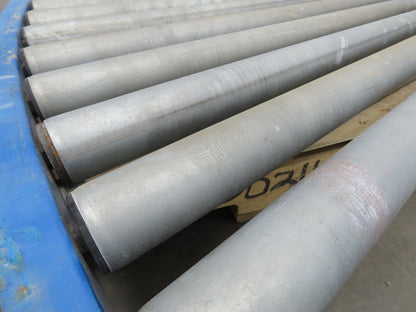 Lewco 34"x 45 Deg Gravity Roller Conveyor 31"BF SST Tapered Roller