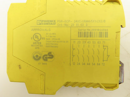 Phoenix Contact PSR-SCP-24UC/URM4/5X1/2X2/B Safety Relay 24VDC Lot of 3
