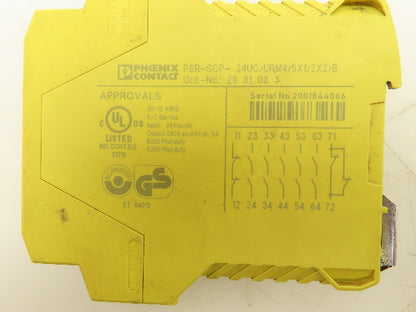 Phoenix Contact PSR-SCP-24UC/URM4/5X1/2X2/B Safety Relay 24VDC Lot of 3