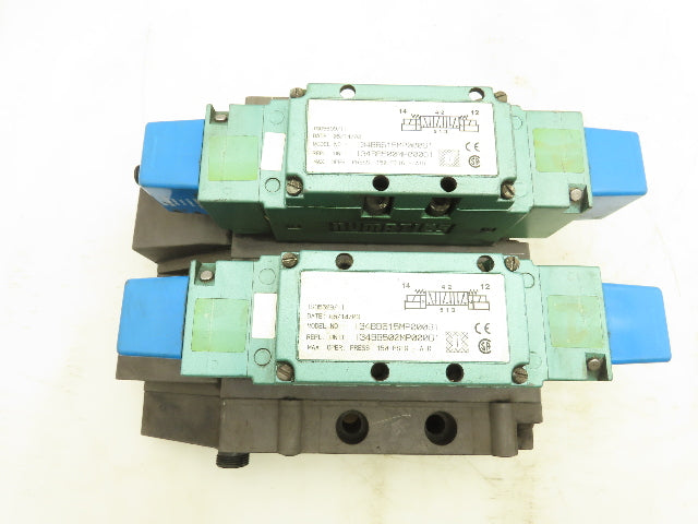 Numatics 134BB515MP00061 Directional Control Solenoid Valve Pneumatic Lot of 2