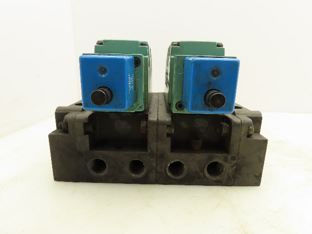 Numatics 134BB515MP00061 Directional Control Solenoid Valve Pneumatic Lot of 2