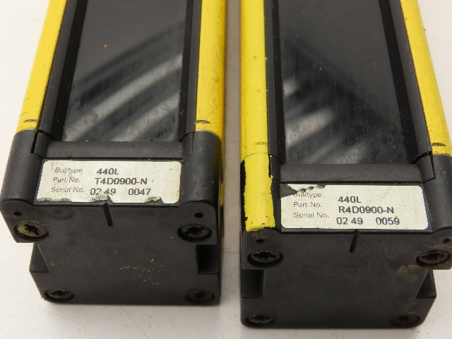 Allen Bradley T4D0900-N Guardmaster Light Curtain Receiver Transmitter 900mm Set