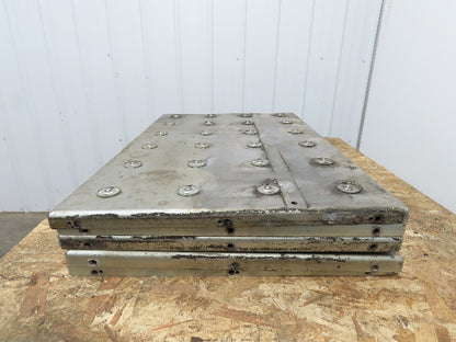 36"x 24" Steel Ball Transfer Conveyor Table 6" Ball Centers  Lot of 5 Sections