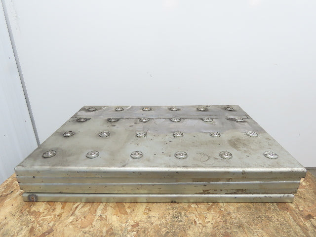 36"x 24" Steel Ball Transfer Conveyor Table 6" Ball Centers  Lot of 5 Sections