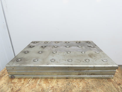 36"x 24" Steel Ball Transfer Conveyor Table 6" Ball Centers  Lot of 5 Sections