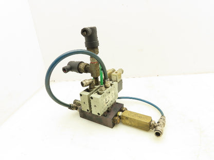 Numatics L22BA452B017G61 Solenoid Directional Control Valve 2 Position Lot of 2