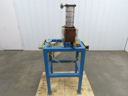 Pneumatic Air 4 Ton Punch Press 1.5" Stroke 12x10" Die Mead Fabco Cylinder