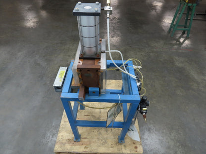 Pneumatic Air 4 Ton Punch Press 1.5" Stroke 12x10" Die Mead Fabco Cylinder
