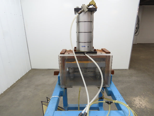 Pneumatic Air 4 Ton Punch Press 1.5" Stroke 12x10" Die Mead Fabco Cylinder