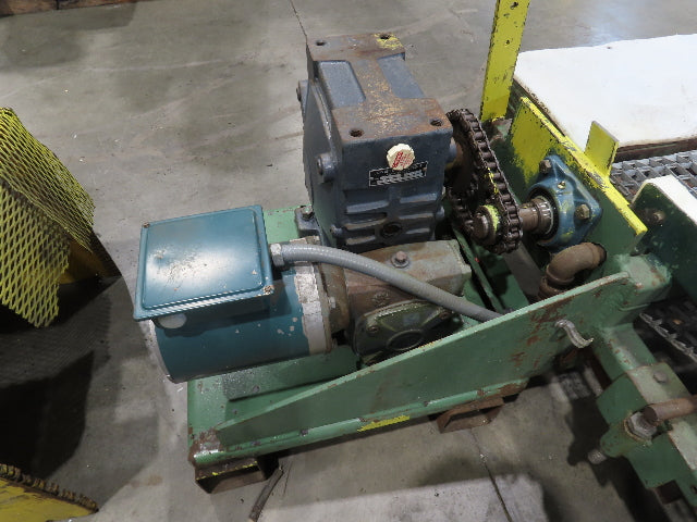 54"x 14' Steel Wire Mesh Belt Conveyor 1/3Hp 230/480V 3PH 1FPM