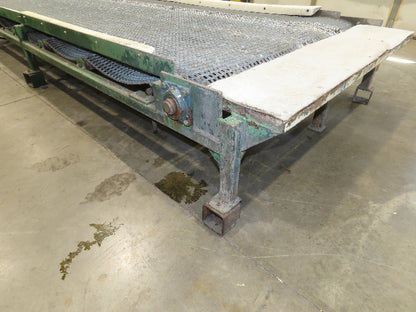 54"x 14' Steel Wire Mesh Belt Conveyor 1/3Hp 230/480V 3PH 1FPM