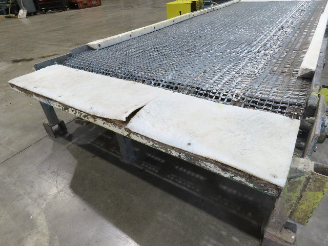 54"x 14' Steel Wire Mesh Belt Conveyor 1/3Hp 230/480V 3PH 1FPM