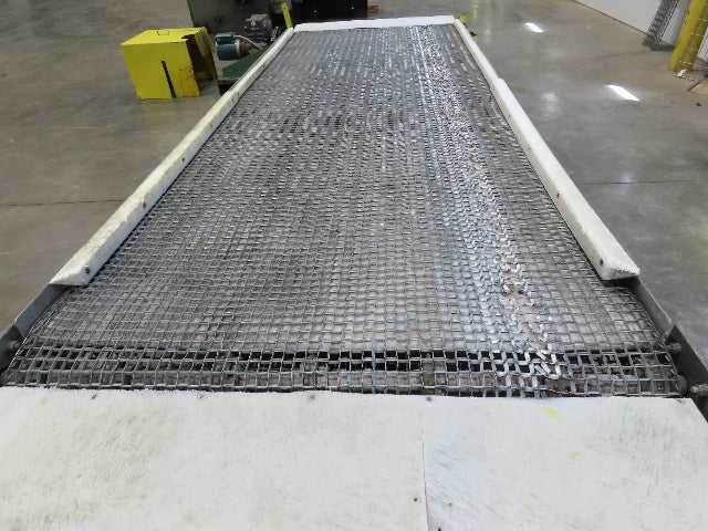 54"x 14' Steel Wire Mesh Belt Conveyor 1/3Hp 230/480V 3PH 1FPM