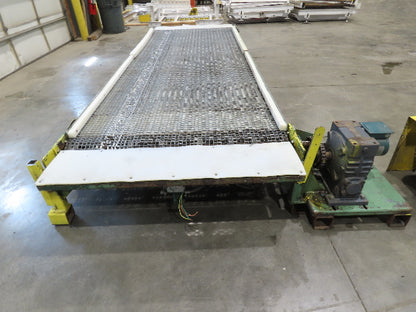 54"x 14' Steel Wire Mesh Belt Conveyor 1/3Hp 230/480V 3PH 1FPM
