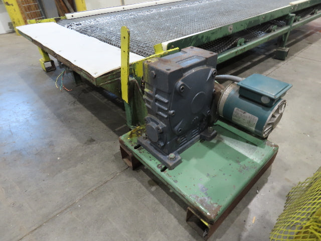 54"x 14' Steel Wire Mesh Belt Conveyor 1/3Hp 230/480V 3PH 1FPM